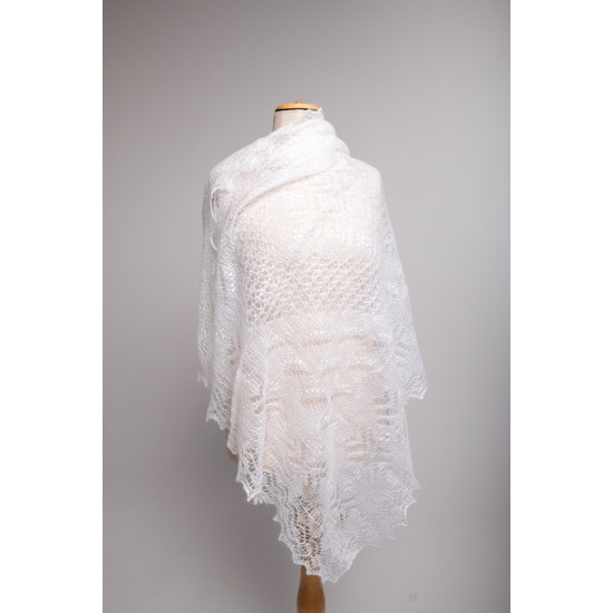 Orenburg handmade cobweb shawl